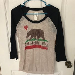 California love quarter sleeve